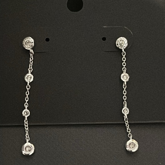 Coach silver dangly earrings. - Picture 2 of 2